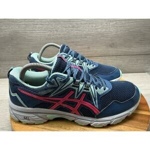 Asics Gel Venture 8 Trail Running Sneaker Shoes Blue Pink Womens 9